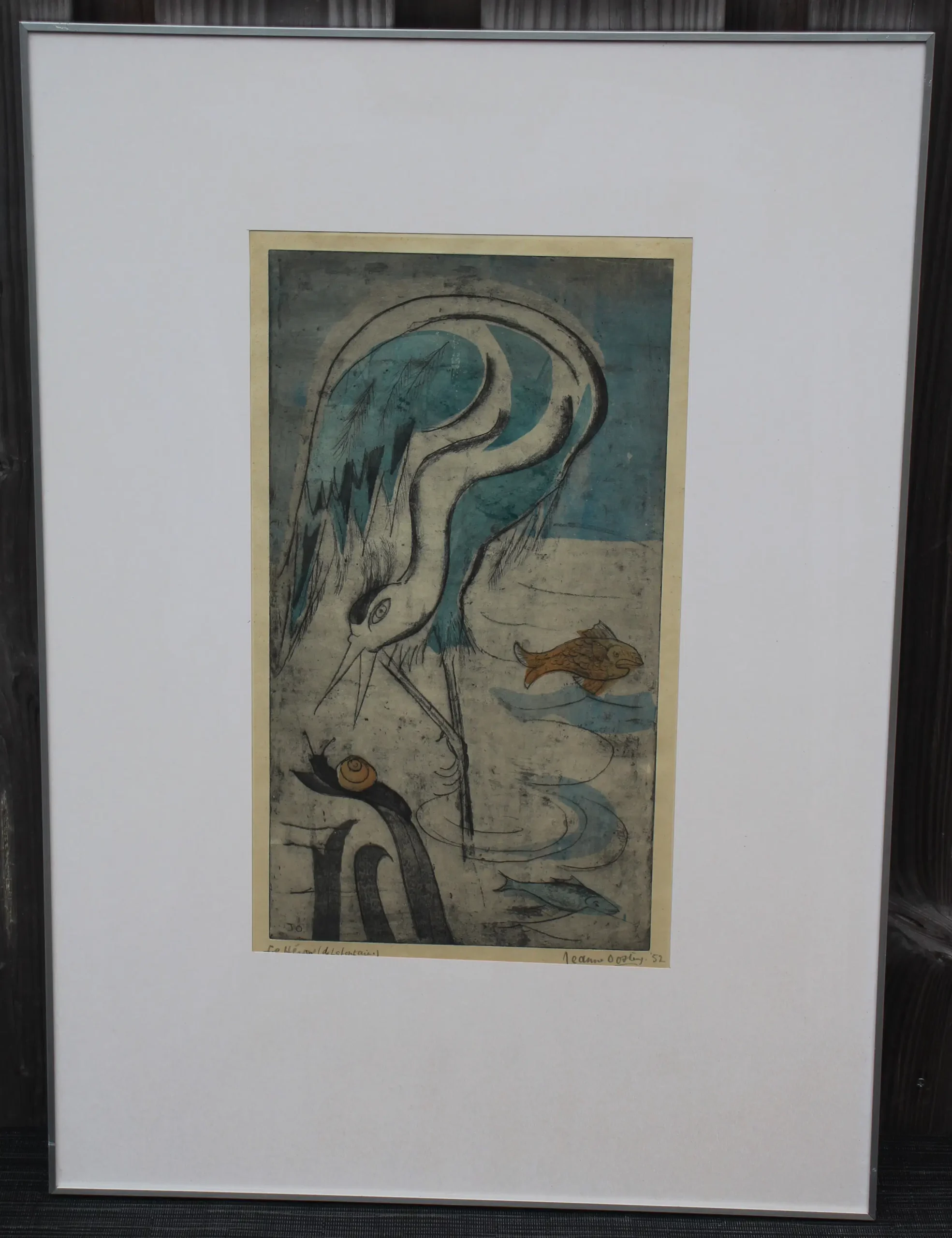 Reiger, vis en slak ‘Le héron (de la Fontaine)' - Afbeelding 2