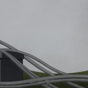 Slangen in landschap