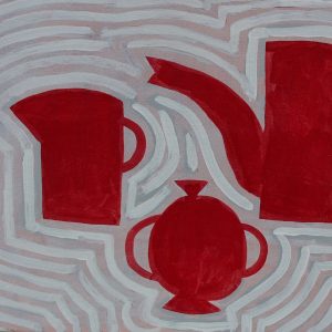 Verschoven lijnen rood