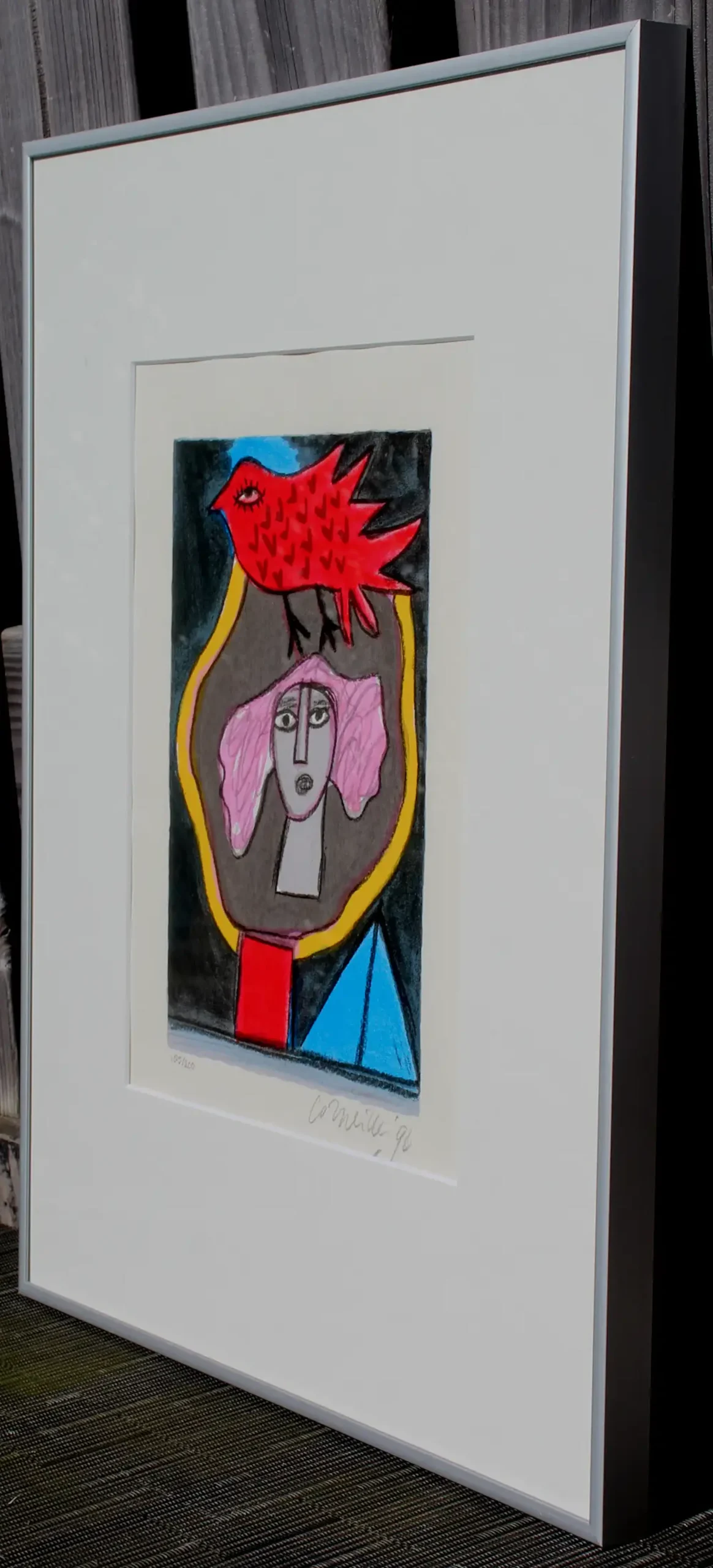 Compositie met rode vogel - Afbeelding 4